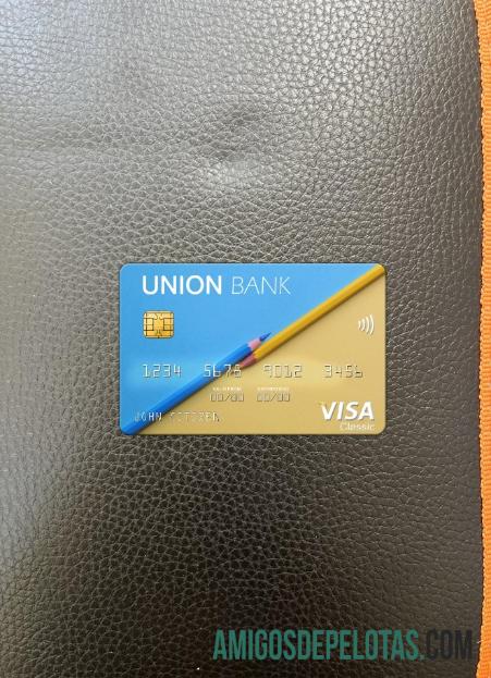 Albânia Union Bank Visa Card Photolook Frente exemplo